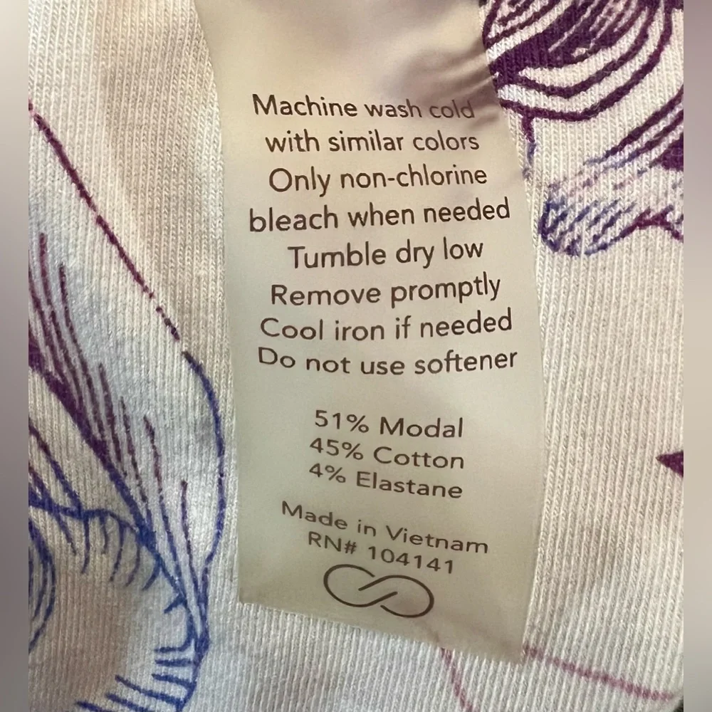 Calia by Carrie Underwood Purple Floral High Neck Sleeveless Tank Top Size Small